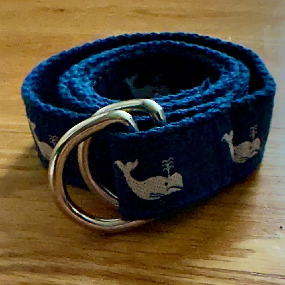 A. Tierney Kid's Whale D-Ring Belt (L)